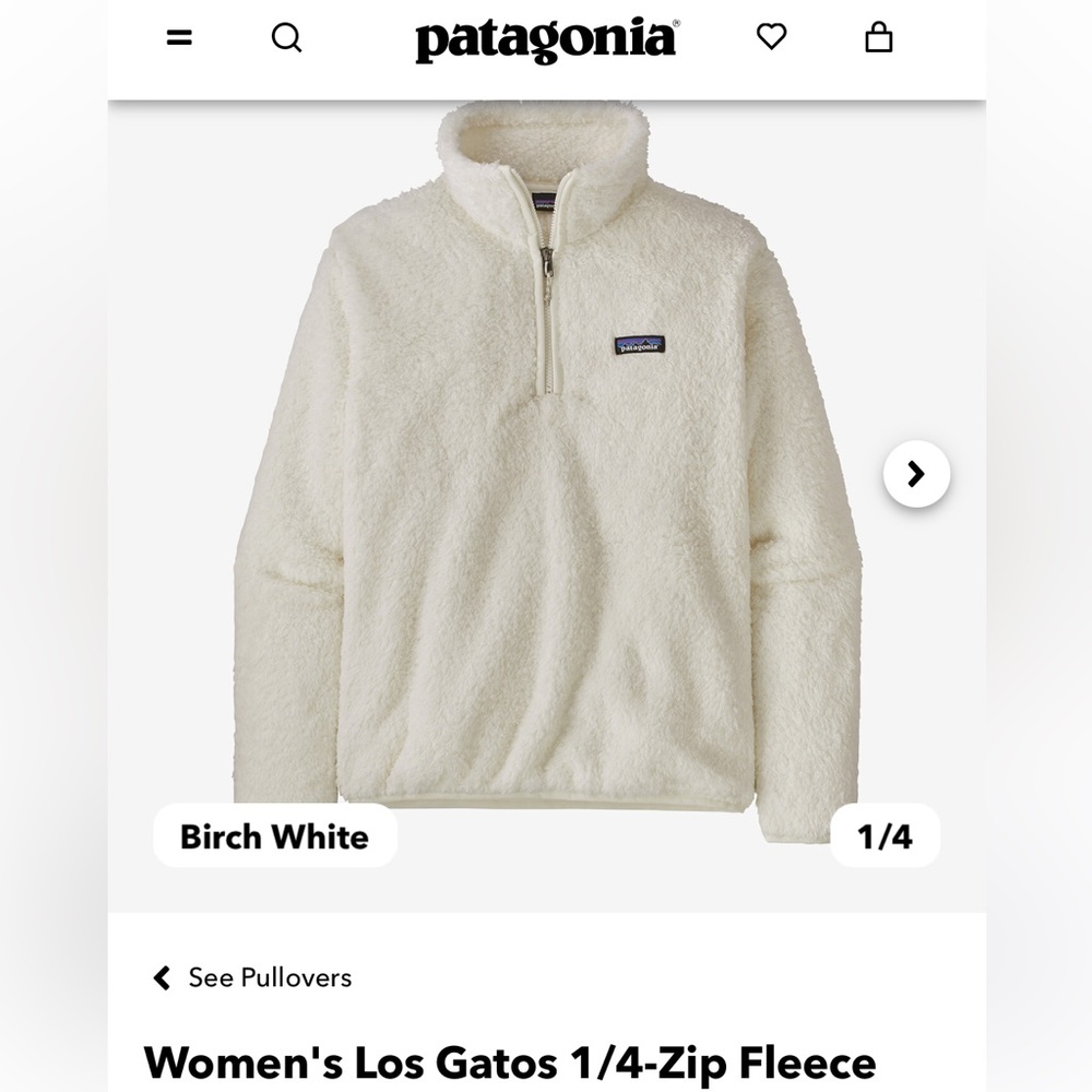 Patagonia Los Gatos 1/4 zip fleece